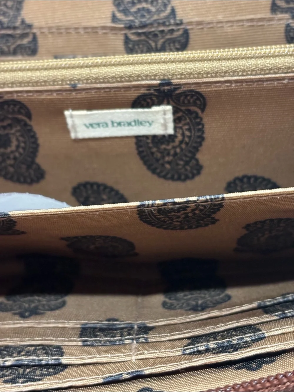 Vera Bradley Cinnamon Zip Continental Wallet